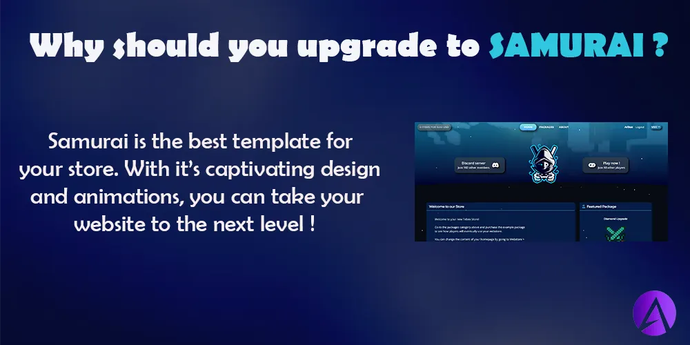 Samurai - Tebex Template | DARK BLUE