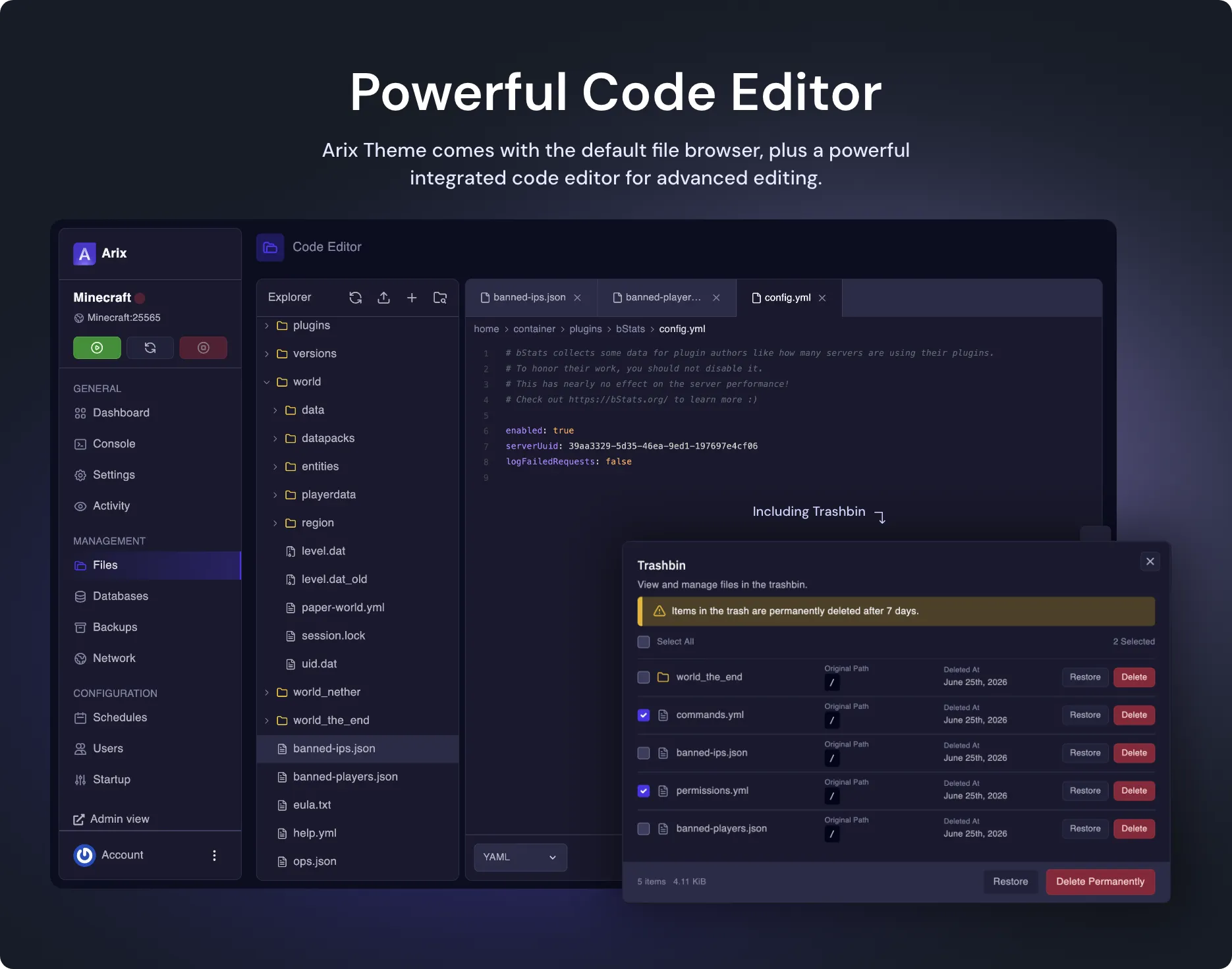 Arix Theme | LATEST PTERODACTYL